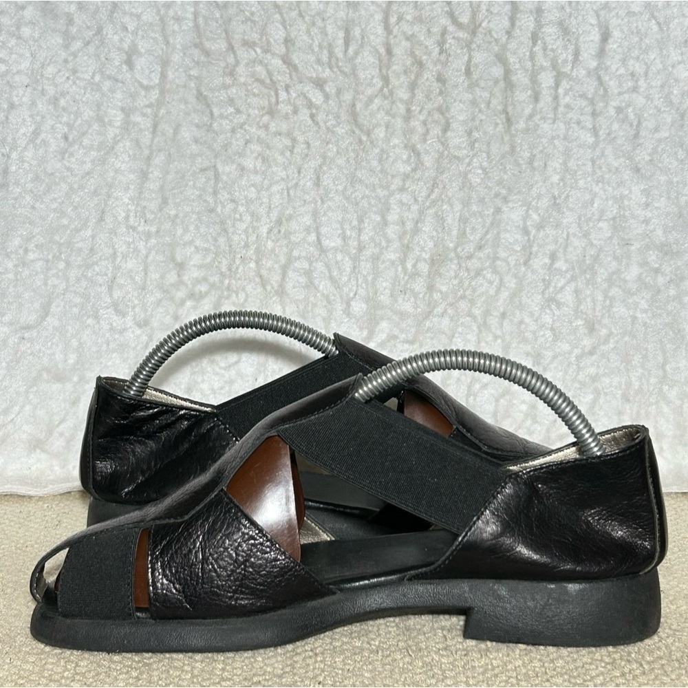 Aerosoles Womens Black/Brown Leather SlipOn Casual Sandals Shoes SZ US 6.5 - Picture 7 of 12